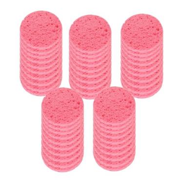 Imagem de Kokiya Esponjas faciais para remoção suave de maquiagem, cuidados com a pele, itens essenciais para viagem, discos de limpeza facial, esponja de limpeza, Rosa 50 Peças