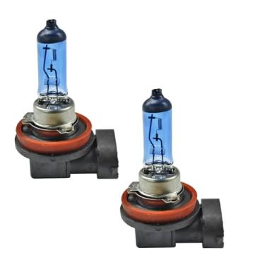 Imagem de 2 peças lâmpadas de halogêneo para carro H11, lâmpadas de xenônio automotivas de farol alto e baixo branco brilhante 12V 35W, lâmpada de xenon de farol universal Plug and Play, acessórios de