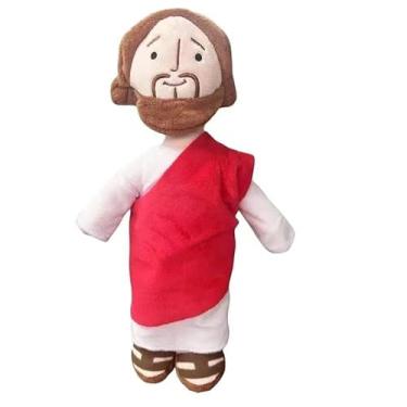Imagem de Pelucia Jesus Cristo Roupa Vermelha Incriveis 30cm!