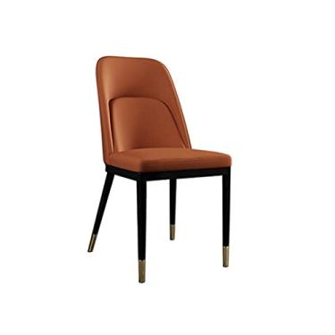 Imagem de Cadeira de jantar, cozinha, sala de jantar, móveis, cadeiras modernas de couro PU com encosto alto acolchoado macio cadeira de jantar para sala de estar, mesa, pátio, terraço, escritório, cozinha,