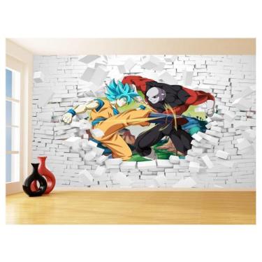 Imagem de Papel De Parede 3D Dragon Ball Goku Vegeta Anime 3,5M Dbz72 - Você Dec