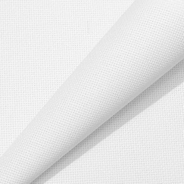 Imagem de Tecido Aida Cloth ponto cruz 18 unidades, 60 × 39 polegadas (18 quilates, branco)