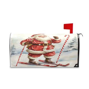 Imagem de SEHANY Capas de caixa de correio magnéticas tamanho padrão 45,7 x 50,7 cm, Natal, Papai Noel, caixa de correio decorativa, capa para caixa de correio para jardim ao ar livre e quintal