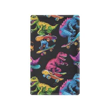 Imagem de SEHANY Capa de tomada de parede de dinossauro engraçado não utilizada, tamanho padrão e à prova de calor, placas decorativas para decoração de escritório doméstico (11,5 cm x 7 cm)