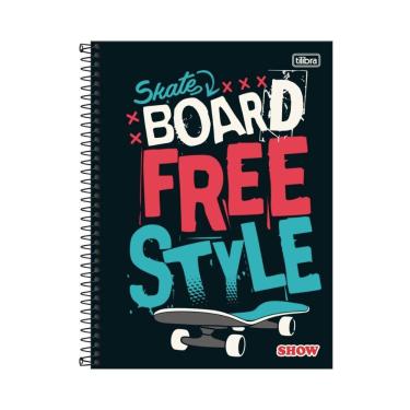 Imagem de Caderno Espiral Capa Dura Universitário Show Masculino 256 Folhas 16 Matérias Tilibra Estampa 5