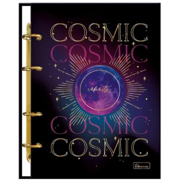 Imagem de Caderno Colegial Argolado Infinity 4 Furos 80 Folhas Cadersil Estampa 1