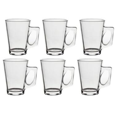 Imagem de Jogo 6 Canecas de Vidro Casual Class Home
