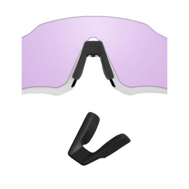 Imagem de Handwith 1 par de protetores de nariz para óculos de sol de silicone macio para Oakley Flight Jacket OO9401/Field Jacket OO9402, kit de reposição para óculos de ajuste confortável antiderrapante