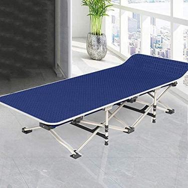 Imagem de YYBOES Cadeira dobrável de jardim, cadeira reclinável de jardim, cama dobrável, espreguiçadeira de terraço dobrável, cadeira ajustável para acampamento de praia ao ar livre necessária