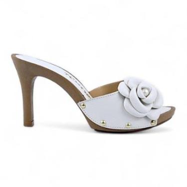 Imagem de Tamanco Tchocco Salto Alto Enfeite de Flor-Feminino