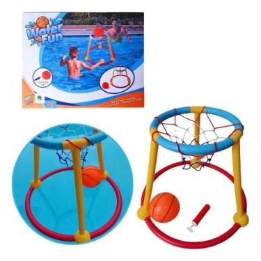 Imagem de Cesta De Basquete Flutuante Piscina Mini Bola Rede Aquático - 99 Toys