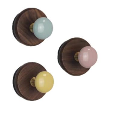 Imagem de 3 ganchos magnéticos coloridos, gancho magnético resistente, gancho magnético forte de neodímio, cabide magnético para geladeira, porta de metal, armário para pendurar toalha, bolsa, guarda-chuva