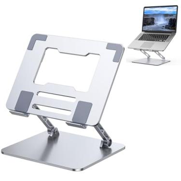Imagem de Suporte para Notebook Adjustable Laptop Stand - Alumínio Elevador com Ventilação para Resfriamento, Base Antiderrapante - para MacBook, Dell, Lenovo e Todos Notebooks 10-17"