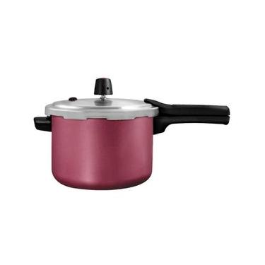 Imagem de Panela de Pressão 4,5L Panelux Magnific em Alumínio com Antiaderente PTFE - Cereja