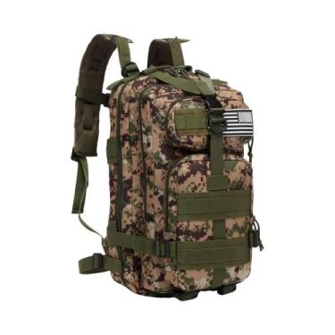 Imagem de Mochila Tática Grande De Nylon Impermeável 30L 50L Para Trekking, Pesc