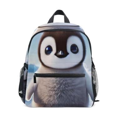 Imagem de GAIGEO Cute Penguin Mini Toddler Backpack with Whistle, Adjustable Chest Strap, Backpack for Girls Lightweight & Compact for Ages 3-8
