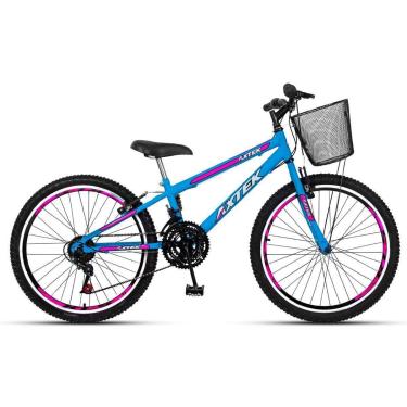 Imagem de Bicicleta Aro 24 Axtek Sport Gold V-Brake Mtb 21V Feminina-Feminino