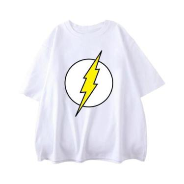 Imagem de Camiseta Masculina De Algodão Oversized the BIG BANG Theory Lightning 