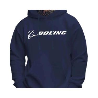 Imagem de Moletom Masculino Com Estampa Boeing, Manga Longa, Casual, Para Ativid