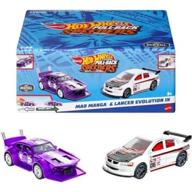 Imagem de Hot Wheels Carrinhos Pull-Back Speeders 2 Un Sortidos Hpr91 - Mattel