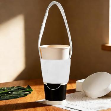 Imagem de Suporte de xícara de café engraçado para mulheres e homens, uso diário, capa protetora para xícara de chá para trabalhadores, suporte de garrafa de água, bolsa para caminhada, acampamento, compras