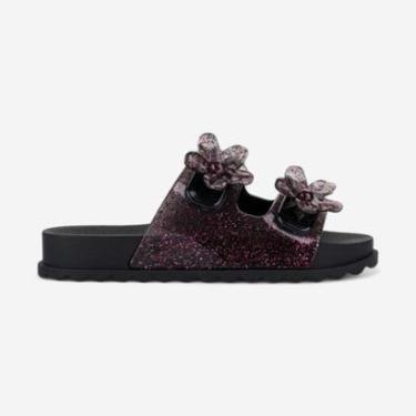 Imagem de Sandália Infantil Zaxy Partner Flowers Preto Glitter-Feminino