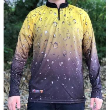 Imagem de Camiseta de Pesca Amarela 3D - FPS 50 + UV - Ref. 115 - Masculina  - R