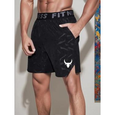Imagem de Shorts desportivos masculinos - NONE, BR-P, Preto