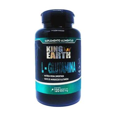 Imagem de 2 Potes de Glutamina 120 Cps 500mg - Rei Terra
