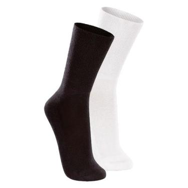 Imagem de Kit com 2 Pares de Meias Cano Longo Lupo 1540-002 Colorido, Preto, 37-
