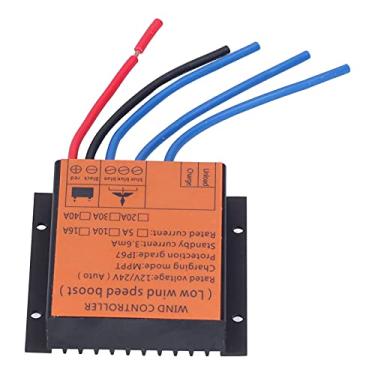 Imagem de WALFRONT Controlador de Carga de Turbina Eólica, Regulador de Carga Mppt de Baixa Tensão Com Luz Led 100w 400w 12v 24v (40A)