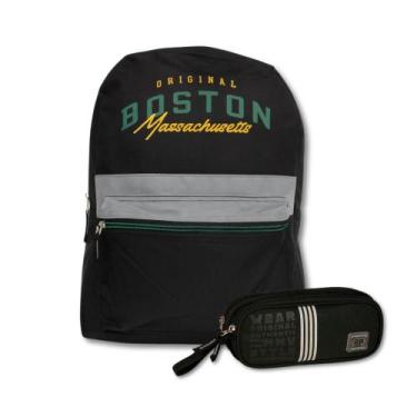 Imagem de Kit Escolar Mochila + Estojo Super Style Menino Original Clio -