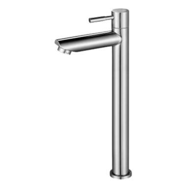 Imagem de Torneira Banheiro Lavabo Inox 304 Escovada Alta 1/4 Volta