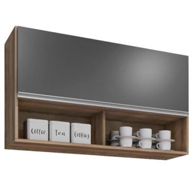 Imagem de Armario Aereo 1 Porta BP Laura 100 cm Eratto Moveis - Milani Store, Fr