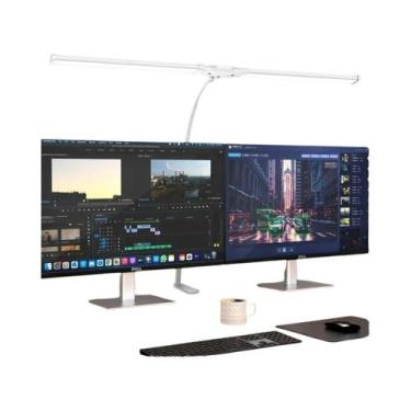 Imagem de Luminária De Mesa LED Dupla Ou Única Regulável Para Computador, Monito