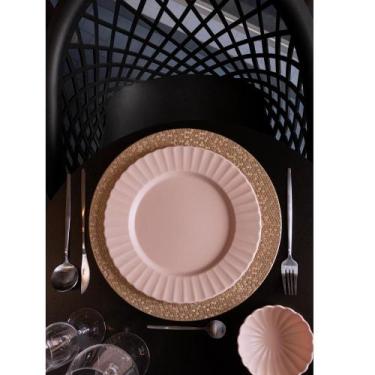 Imagem de Prato para Sobremesa Gerbera Lyor 20cm Bege Melamina