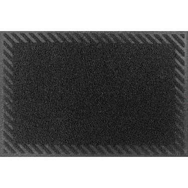 Imagem de Capacho De Porta Vinílico Diagonale Preto Black 90X60Cm - Uzoo