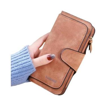 Imagem de Carteira Feminina Coreana De Moda Com Três Dobras, Porta-Múltiplos Car