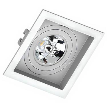Imagem de Spot Quadrado Embutir Face Recuado Ar70 Saveenergy, BRANCO, 110V/220V