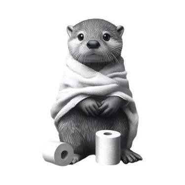 Imagem de Pôster De Lona Moderno Para Decoração De Sala De Estar: Animais Engraç