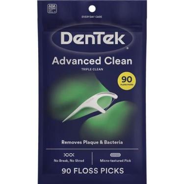 Imagem de Fio Dental com Haste DenTek Floss Picks Triple Clean Advanced 90un