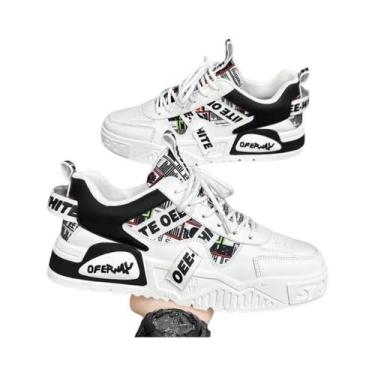 Imagem de Tênis De Couro Masculino Casual De Luxo Para Corrida, Caminhada, Tênis