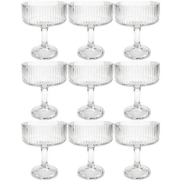 Imagem de Conjunto De Taças De Sobremesa Latinos De Vidro Transparente 300ml 9 P