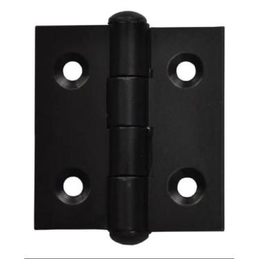 Imagem de Dobradica 40x40 porta janela abrigo tela *kit 10 pcs* preto - MOB COMP
