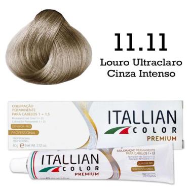 Imagem de Coloração Itallian Color 11.11 Louro Ultraclaro Cinza Intenso - Italli
