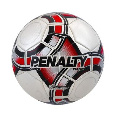 Imagem de Bola futebol campo penalty player resistente, Branco, Preto, Vermelho,