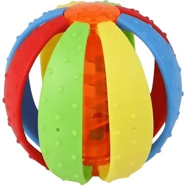 Imagem de Chocalho para Bebês AKT4721 com Som Suave para Estimular a Audição e Coordenação Motora Ark Brasil