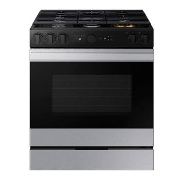 Imagem de Fogão de Piso 5 Bocas a Gás Samsung NSG6DG87 Mesa Inox Acendimento Superautomático Inox 110V