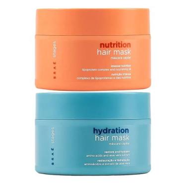 Imagem de Kit Braé Stages Máscara Hydration 200g + Máscara Nutrition 200g