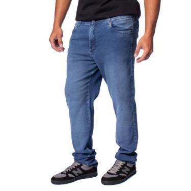 Imagem de Calça Jeans Masculina Max Denim Slim Premium Azul, Azul, 40